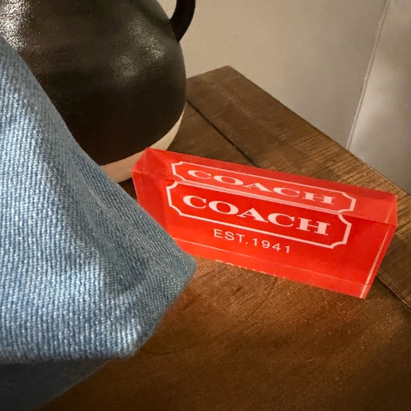 Coach Denim Zip Top Crossbody Bag - Picture 4 of 11